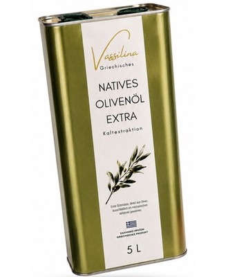 Vassilina Natives Olivenöl Extra 5L | Koroneiki | Kaltextraktion | Griechenland