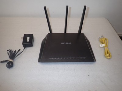 BundleNETGEAR Nighthawk R7000 DST AC1900 Dual Band WiFi Router Tested AC Adapter