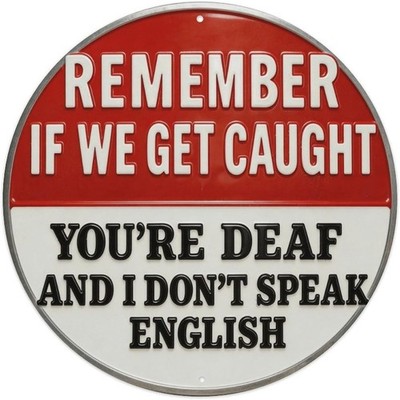 Funny Remember If Caught Plaque Garage Tin Metal Signs Home Décor 8x8