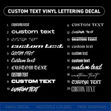 Custom Vinyl Lettering Decal   Personalized Sticker  Any Text or Name