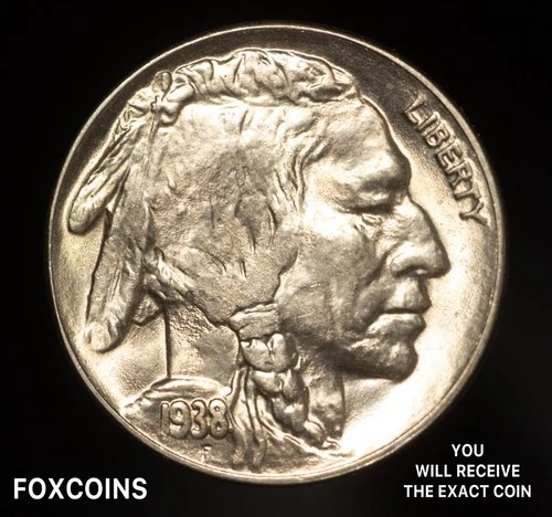 🇺🇸  1938-D * PRISTINE+ GEM BU MS BUFFALO NICKEL * FROM ORIGINAL COLLECTION