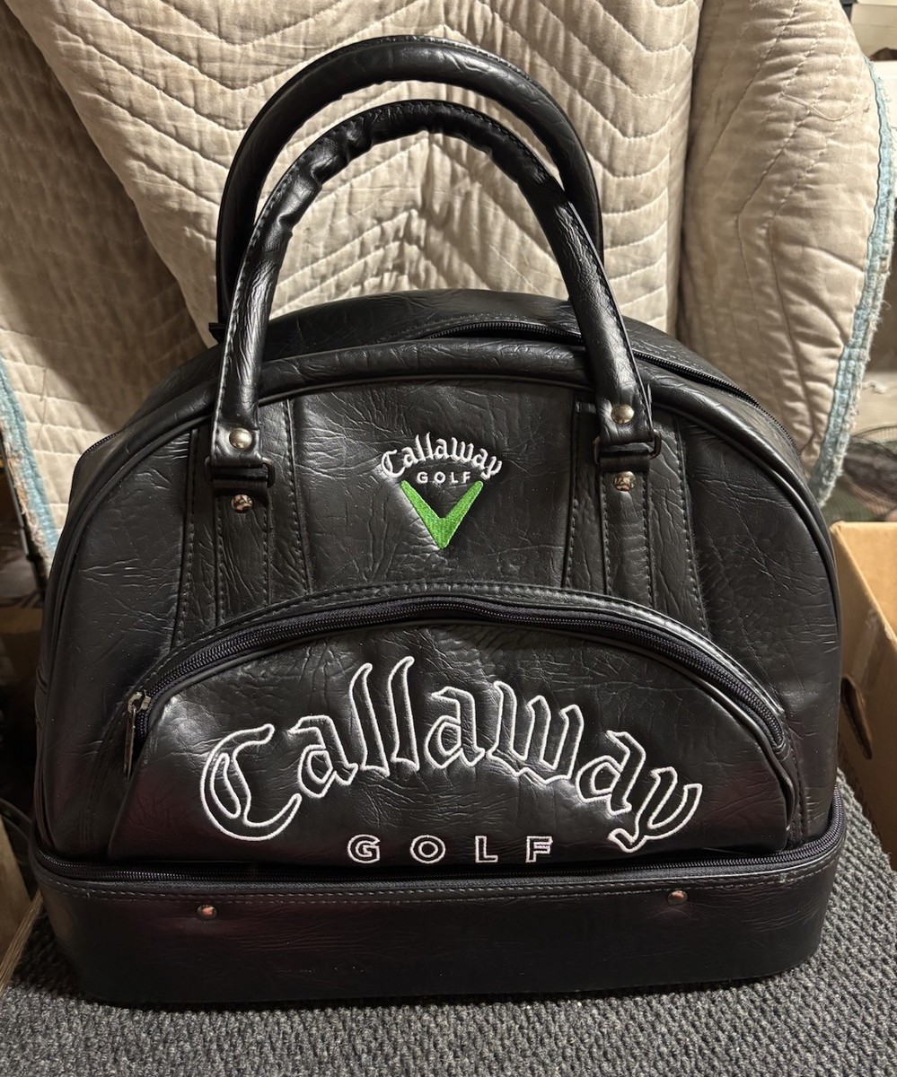 Beautiful Callaway Golf Embroidered Black Travel Duffle Shoe Tote