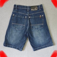 Southpole Shorts Young Men Boys Size 28 Faded Blue Denim Baggy Bermudas Small
