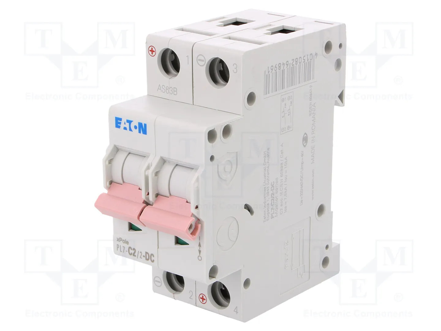 Interruttore magnetotermico 10kA DC PL7-C2/2-DC 264896 - Immagine 3