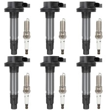 ECCPP UF553  5019 Ignition Coil Pack  Iridium Spark Plugs Set of 6