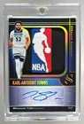 Karl-Anthony Towns 2024 Panini Silhouette Holo Gold NBA Logoman Patch Auto 10/10