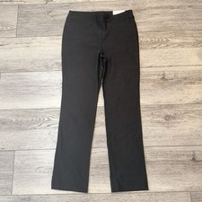 Chicos Brigitte Slim Pull-On Ankle Pants Elastic Waist Black Size 1 Medium 8 NWT