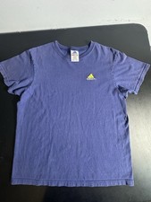 Vintage Adidas Navy Lime Tee Made In USA Size Men’s Medium