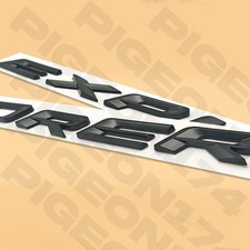 Front Upper Hood Emblem For Explorer 20-26 Replacement Raised Letter Matte Black