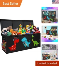 Large Sturdy Toy Box with Dust-Proof Lid - Ideal for Kids' Rooms & Nurseries
