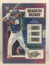 Panini 2022 Chronicles Contenders Optic Seiya Suzuki #2 Purple Mojo Prizm /99 R…
