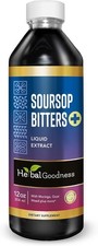 Herbal Goodness Soursop Bitters Liquid Drops, 10 in 1 with Moringa, Papaya more