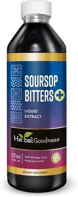 Herbal Goodness Soursop Bitters Liquid Drops, 10 in 1 with Moringa, Papaya&more