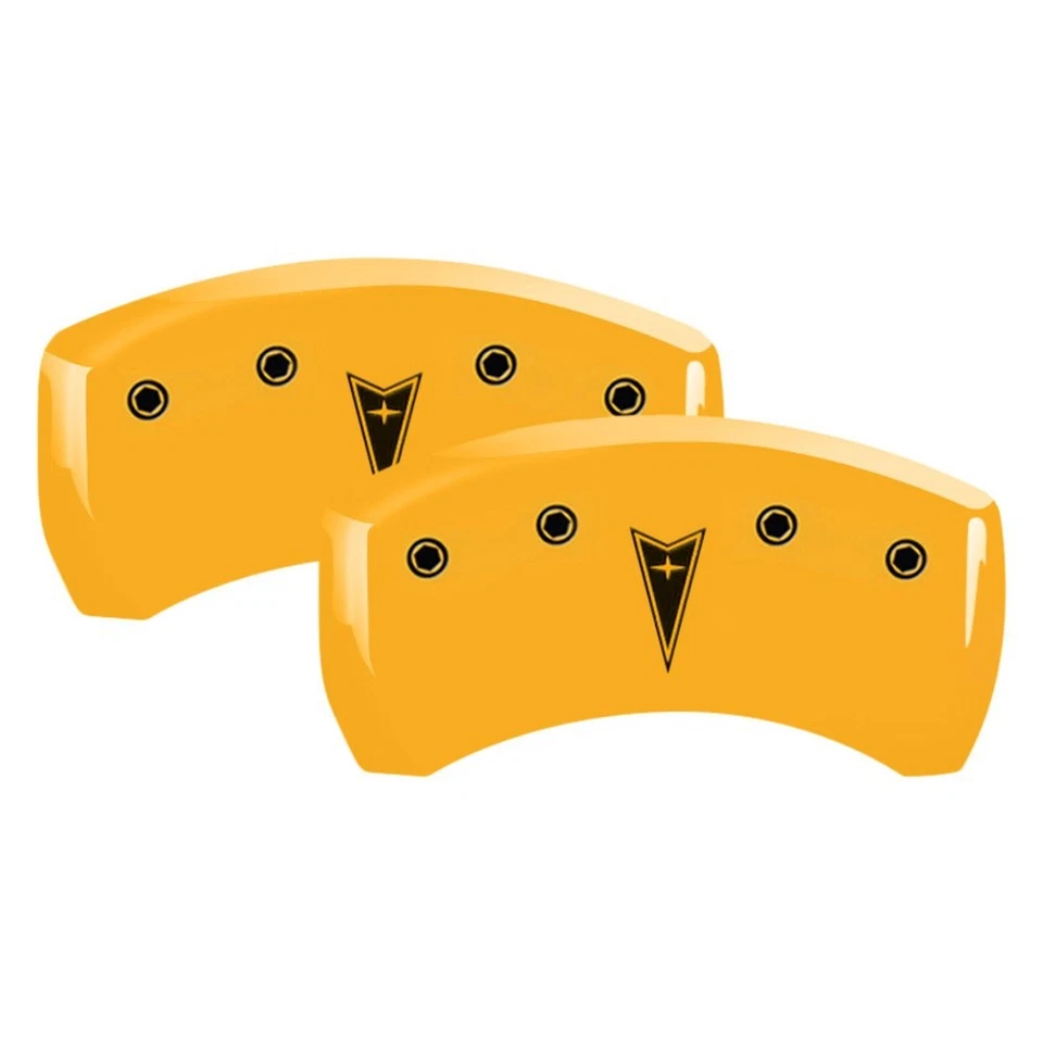 For Pontiac GTO 04-06 Caliper Covers Gloss Yellow Caliper Covers w Pontiac Foto 2 de 2