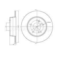 Metelli 2X Bremsscheibe Hinten Ø278 Mm Voll FüR Mercedes-Benz C-Klasse W203