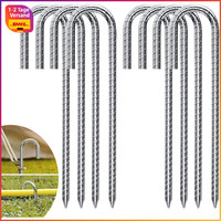 Bodenanker 30Cm J-Typ Verzinkter Stahl Erdanker FüR Trampolin Camping Zelten