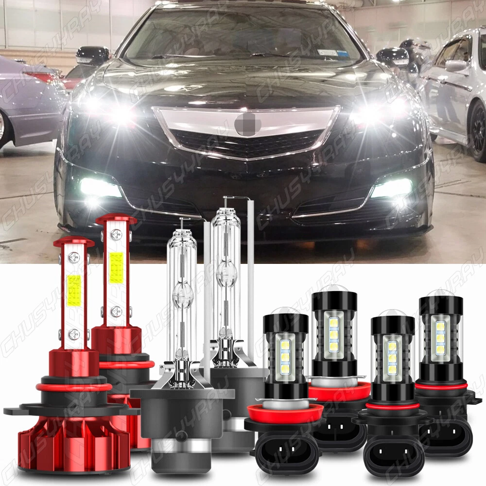 For Acura TL 2009-2014 -8PCS Front LED HID Headlights Hi/Lo DRL Fog Light Bulbs
Opens in a new windo