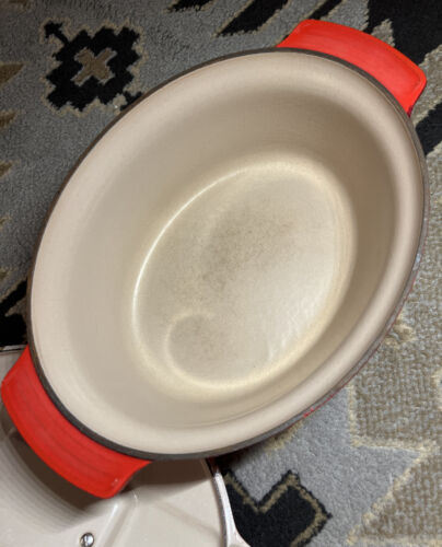 MCM Le Creuset France Futura Ray Loewy Oval Cast Iron Dutch Oven 4.5 Qt No 29 - Picture 7 of 12