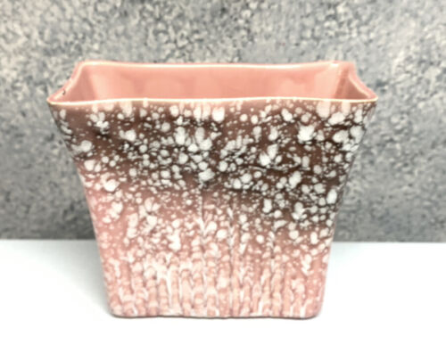 Mid Century Pink Ombre Confetti Vase Planter USA 6" X 7" - Picture 2 of 10