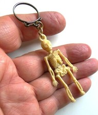 Ancien porte clé Squelette humain ossement mort...
