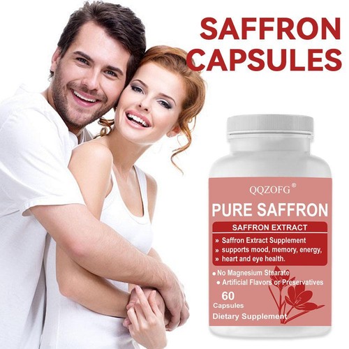 Saffron Capsules Pure Saffron Saffron Extract Dietary Supplement NEW - Picture 5 of 8