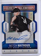 2014 Panini Elite Extra Edition MITCH WATROUS BLUE DIE-CUT AUTO RC SP #31/50!