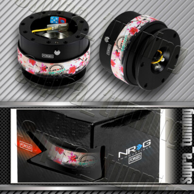NRG Black Aluminum Steering Wheel Gen 2.0 Quick Release Adapter SRK-200BK-SAKURA