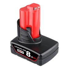Compact Battery For Milwaukee M12 LITHIUM 12V 8.0AH 48-11-2420 48-11-2411 M12B2