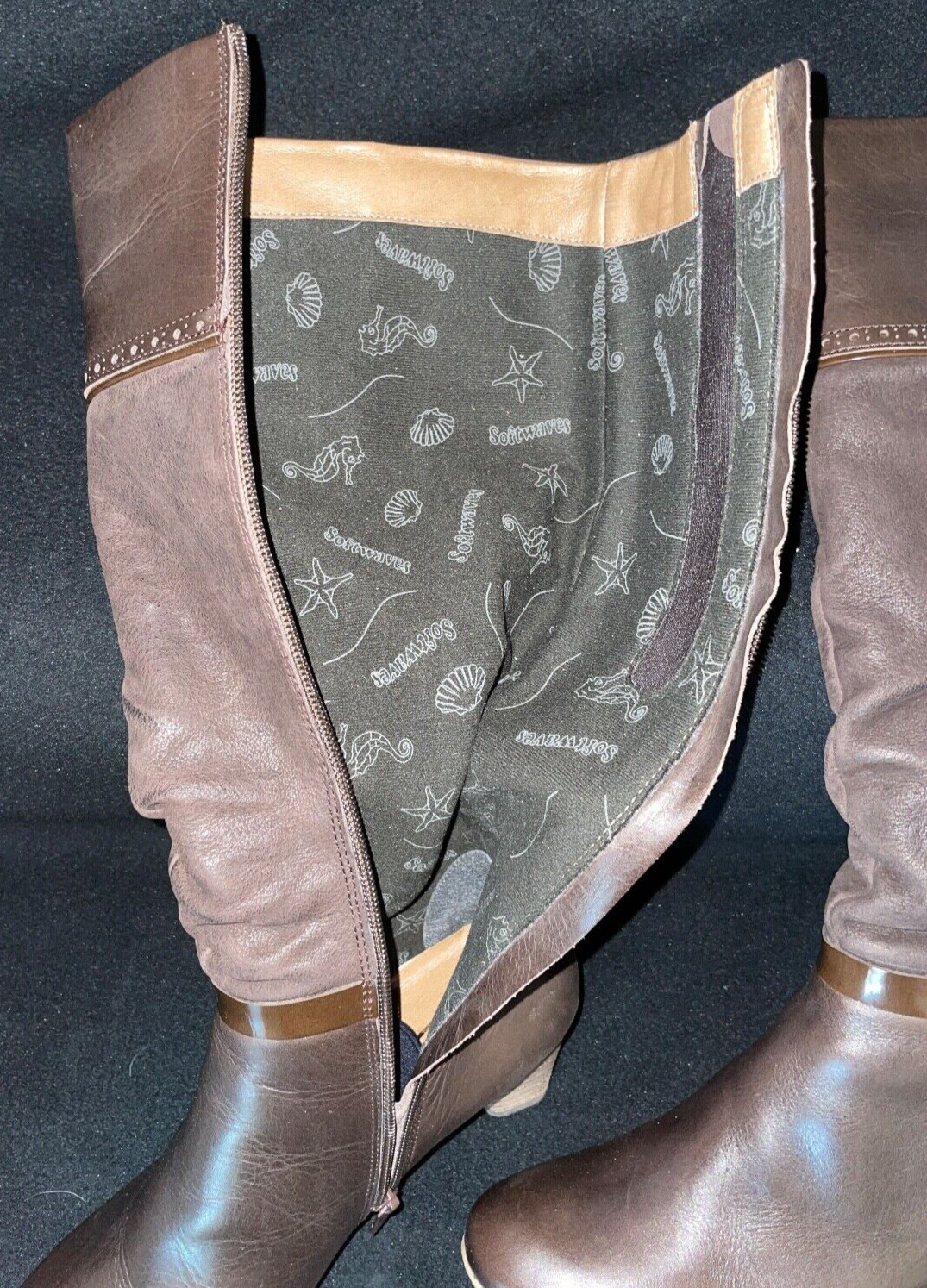 SOFTWAVES COMFORT ROUND THE CLOCK CHOCO HEEL HIGH… - image 4