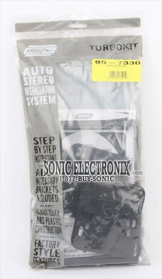 Kit de painel de instalação duplo DIN Metra 95-7330 para modelos Kia Spectra 2007-2009 - Imagem 2 de 2