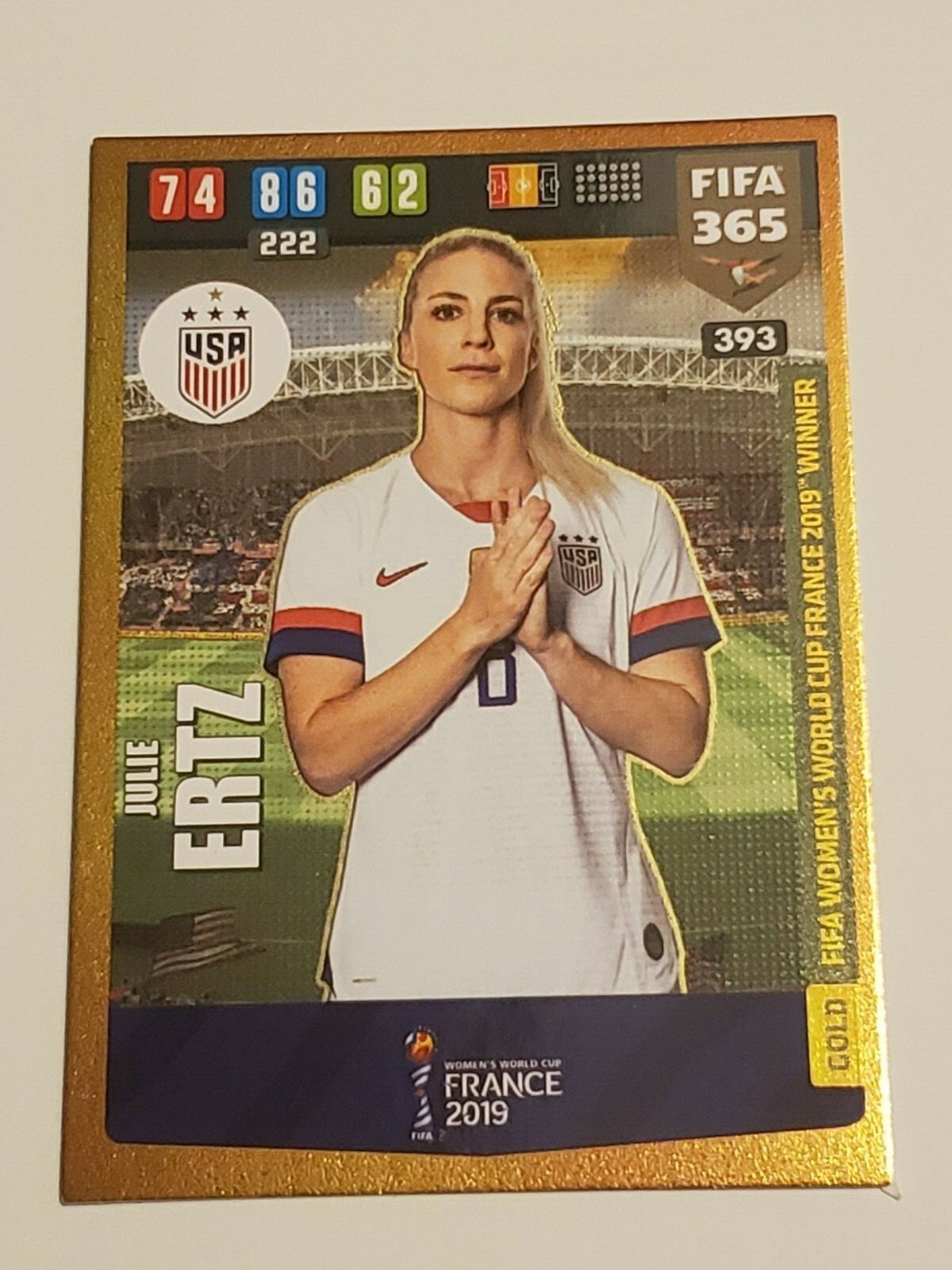 JULIE ERTZ - US WOMENS FIFA 2019 WORLD CUP WINNER-ADRENALYN XL FIFA 365 2020