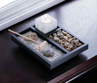 #ad Calming Tabletop Zen Garden Kit $26.99