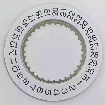 White Date Disk Wheel Date Wheel Date At 3 Fit for Ronda 5040D 5030D Movement