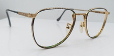 Vintage Stetson 67 Gray Gold Oval Metal Sunglasses Korea FRAMES ONLY