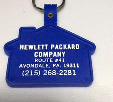 Vintage Hewlett Packard Company Avondale PA Pennsylvania HP Analytical Keychain