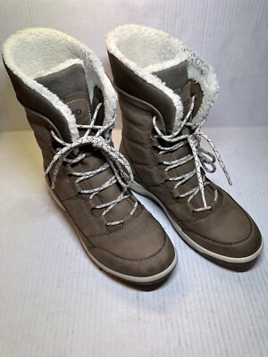 New Womens ECCO Sport Trace Lite High Birch/Dark Clay Boots EU 38 US 7 / 7.5