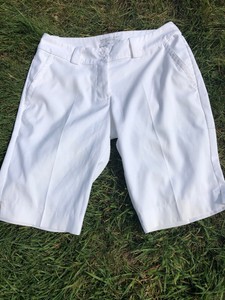 Nike Golf Womens Sz 2 DriFit Bermuda Length Golf Shorts ~White~ | eBay