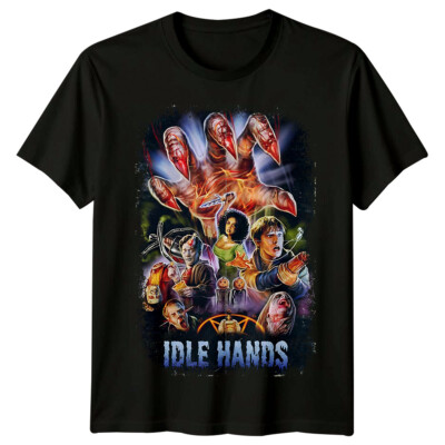 Idle Hands (1999) Movie Poster Inspired T-Shirt Retro 90s Tee Unisex