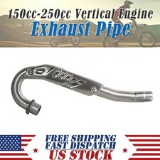 Tubo de escape de 35 mm para motor vertical 150cc 200cc 250cc moto dirt pit bike