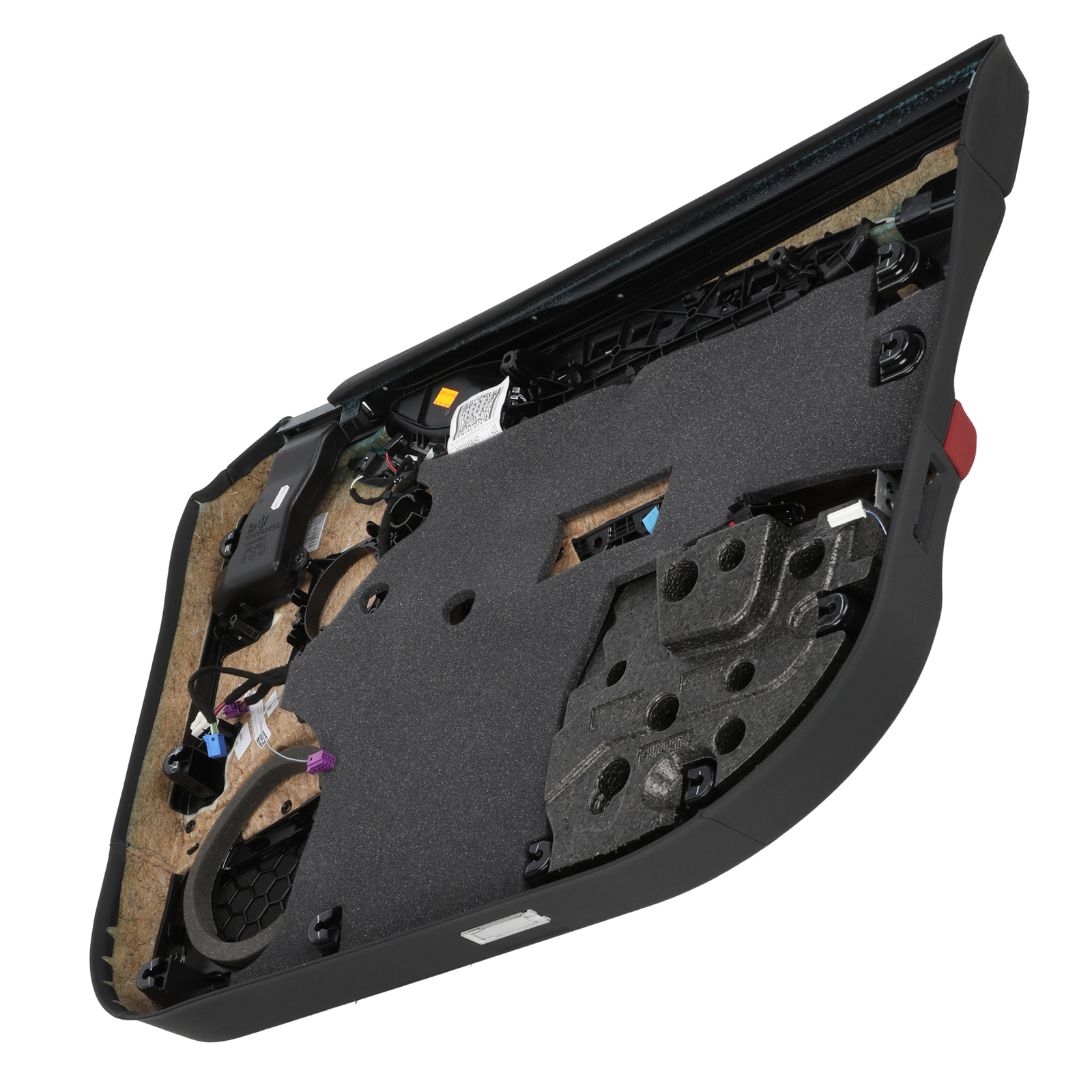 GENUINE MASERATI Ghibli 17+ LH Black/Red Leather Door Panel W/Switches 670079909