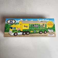 New In Package Sunoco Truck SAFARI SHUTTLE TOY with ZEBRA GIRAFFE HIPPO