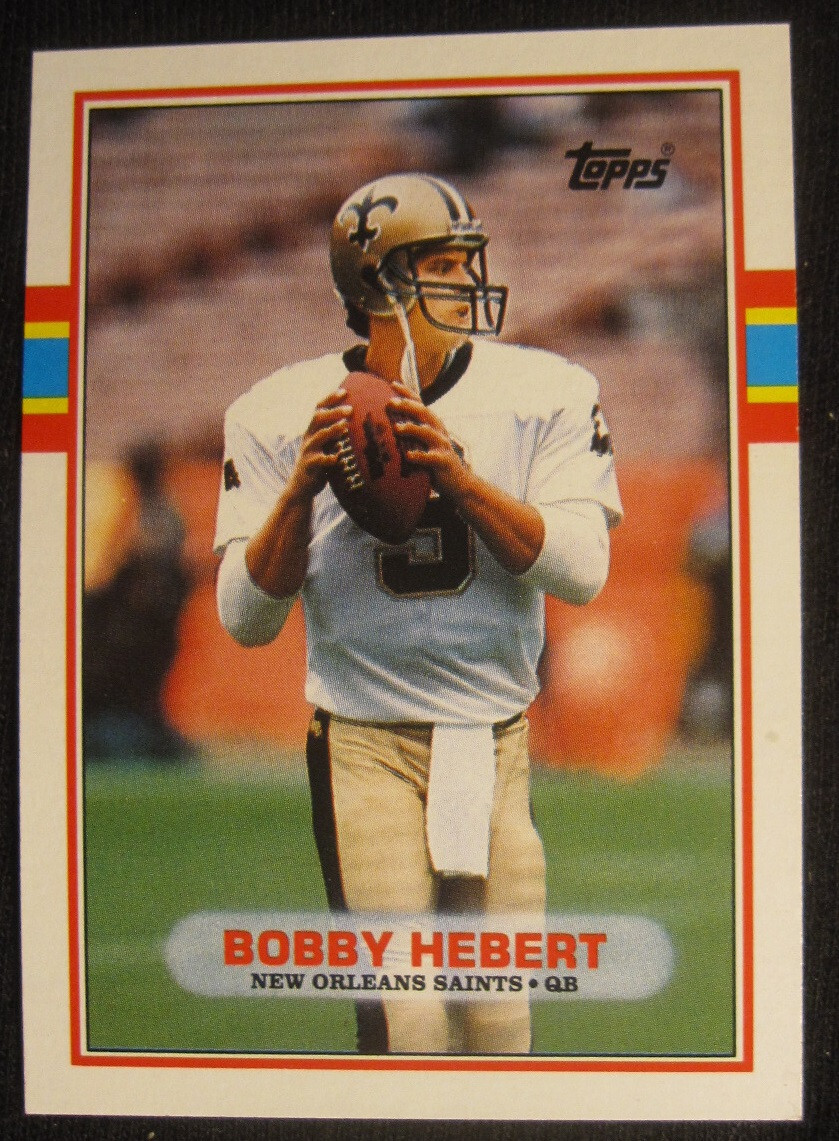 Bobby Hebert New Orleans Saints New Orleans Saints 1989 TOPPS NFL #162