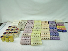 Vintage Beauty School 1965 Magnetic Hair Rollers 123 Asst Size/Colors