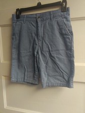 Boys blue chino shorts; size 10