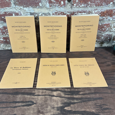 Montefiorino E Le Terre Della Badia Di Frassinoro Six Volume By Bucciardi, Guido