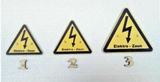 Warnschild  Vorsicht Elektro - Zaun Weidezaun Hochspannung verschiedene Gr&ouml;&szlig;en