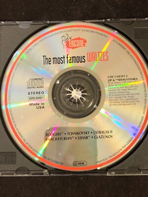 The Most Famous Waltzes CD RARE 1994 EMI Classic Encore | eBay