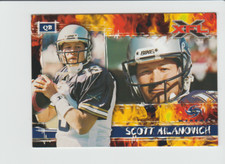 2001 Topps XFL #64 Scott Milanovich card, Los Angeles Xtreme