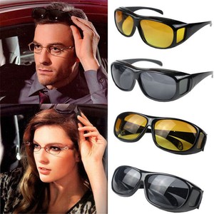 HD Anti Glare Night Vision Driving Sunglasses Unisex Over Wrap Around Glasses
