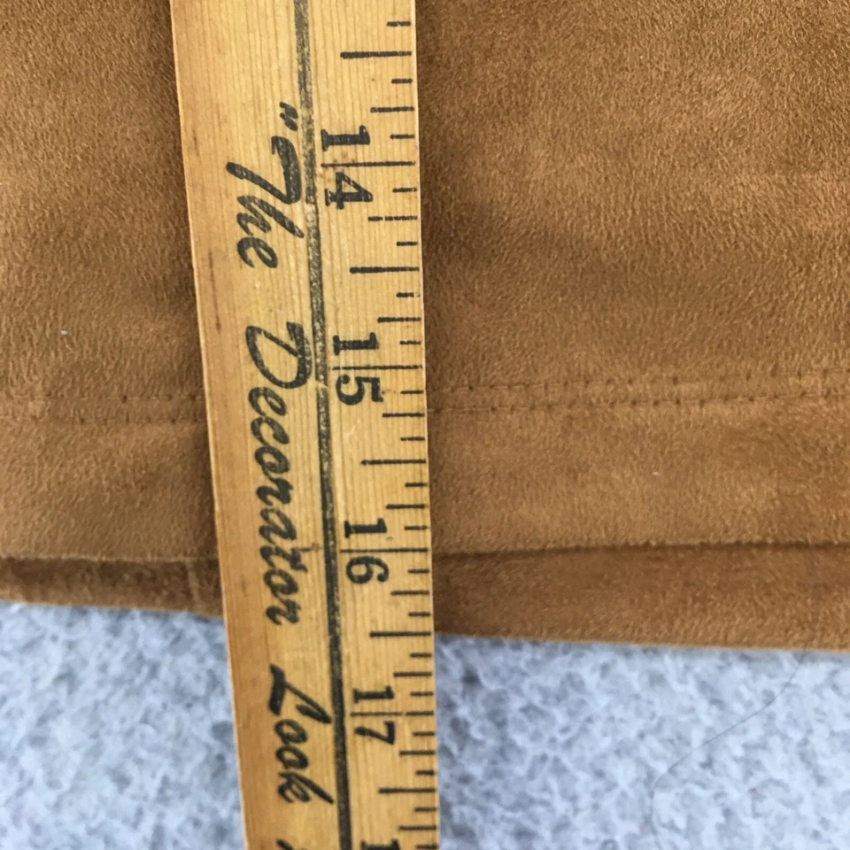 Antigua minifalda azul marino línea A para mujer 6 bolsillos delanteros marrón cremallera trasera informal tiro medio Foto 3 de 4